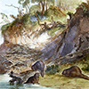 Image of painting titled Beaver Hut on the Missouri 