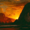 Image of painting titled Sunset in the Yosemite Valley