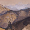 Image of painting titled The Yellowstone Range from Near Fort Ellis