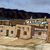 Image of painting titled Jemez Pueblo, First View