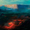 Image of painting titled River of Fire in Kilauea Crater
