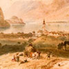 Image of painting titled (Lakeside Village of St. Gilgen)