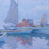 Image of painting titled Fishing Boats off Coast
