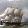 Image of painting titled Ship in Breeze of a Rocky Coast