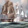 Image of painting titled Naval Engagement, War of 1812