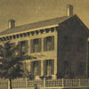 Image of print titled The Home of President Lincoln, Springfield, Illinois