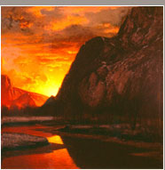 Sunset in the Yosemite Valley - William Bradford