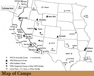 Map of Camps