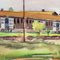 Manzanar Hospital Watercolor