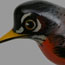 Orange Bird Pin