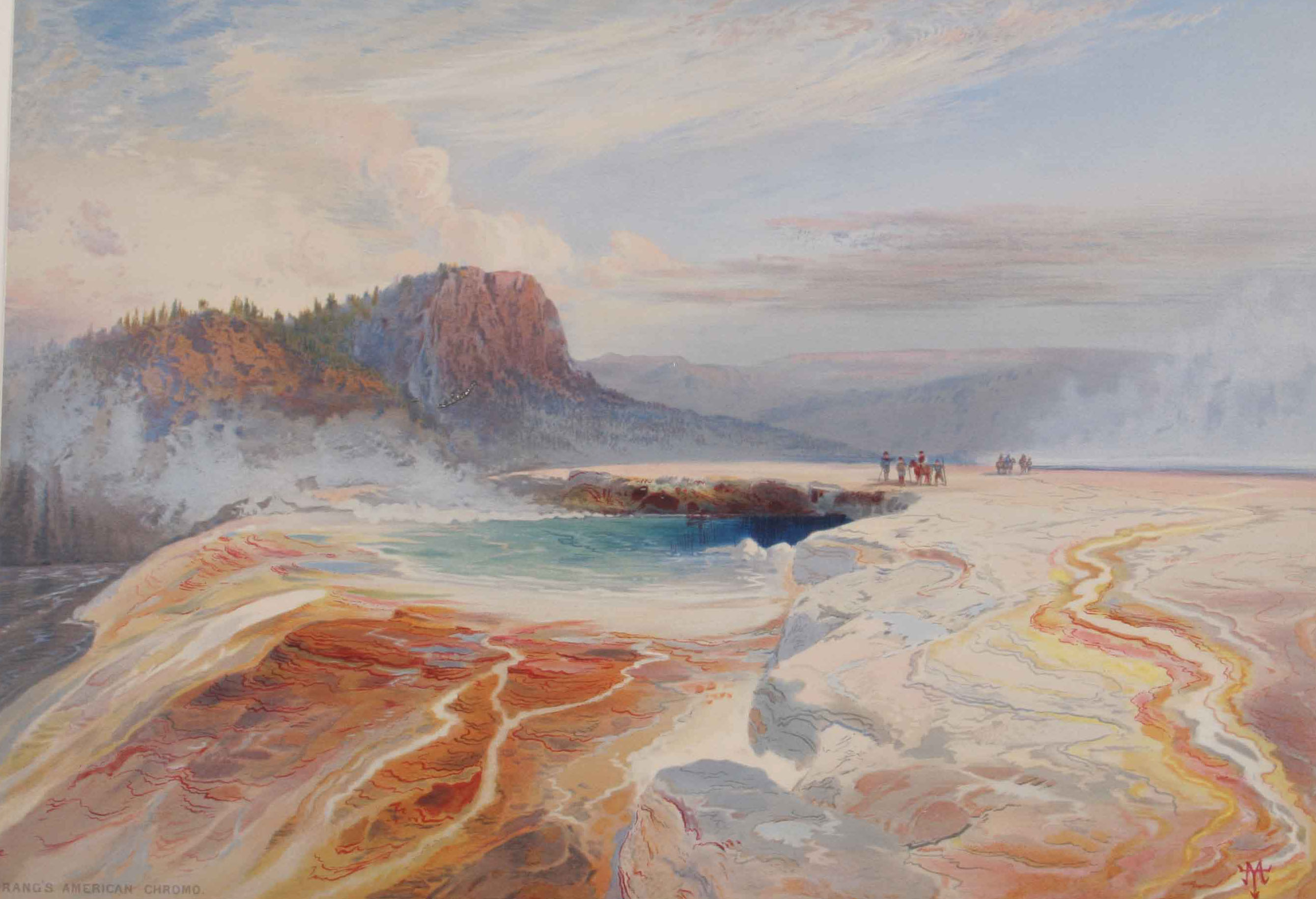 Image of Painting titled The Great Blue Springs of the Lower Geyser Basin