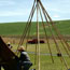 Raising the Tipi (Photograph)