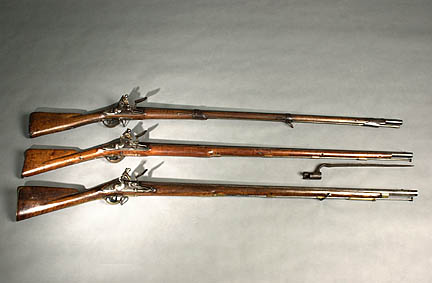 revolutionary war rifle with bayonet