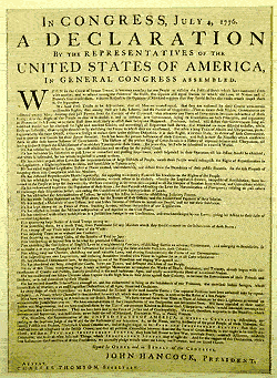 Declaration of Independence - Click to enlarge