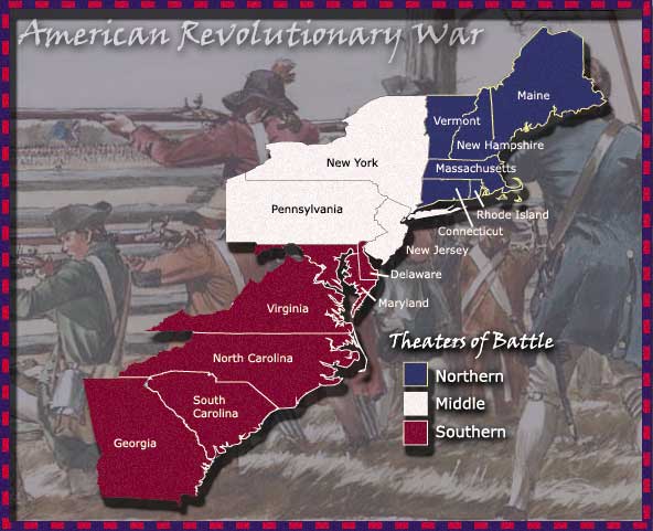 american revolutionary war map