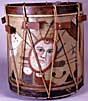 Photograph of war drum from Battle of Guilford Courthouse
