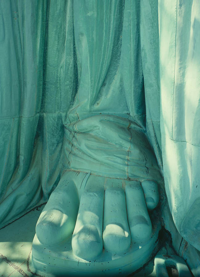 Photograph of Statue of Liberty Left Foot Detail 

