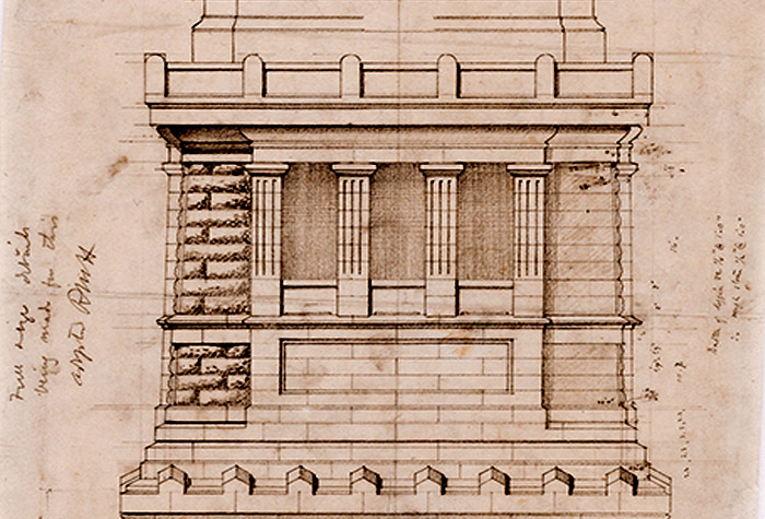 Pedestal for the Statue of Liberty, New York (Elevation)
