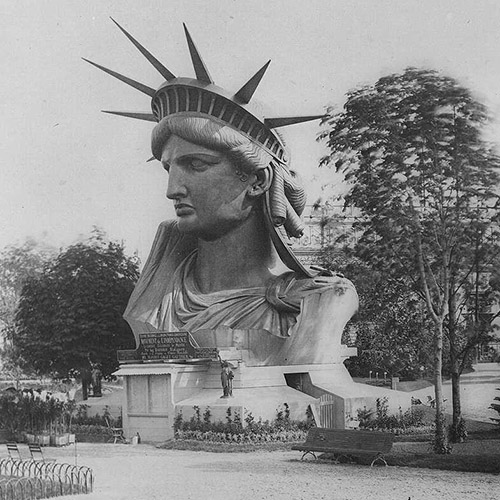 Head of Statue of Liberty in Paris