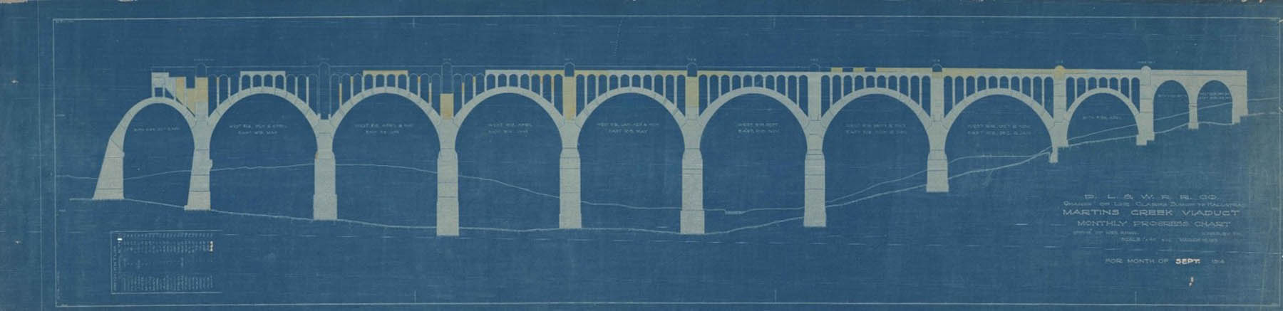 Martin's Creek Viaduct design plans