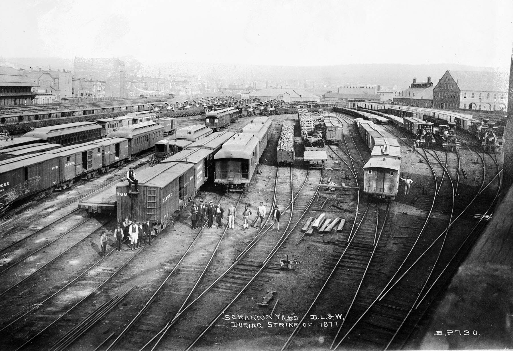 Scranton Yard D.L.&W. During Strike of 1877