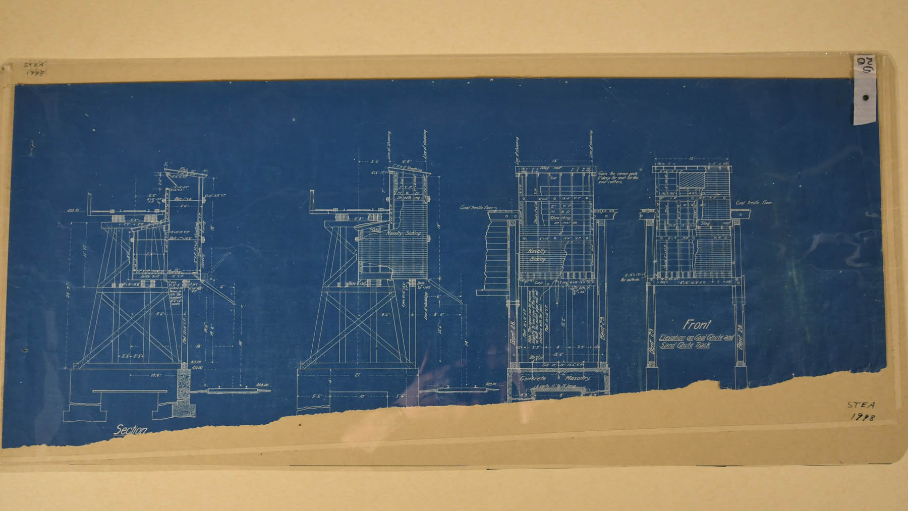 Elevation On Coal Chute and Sand Chute Track