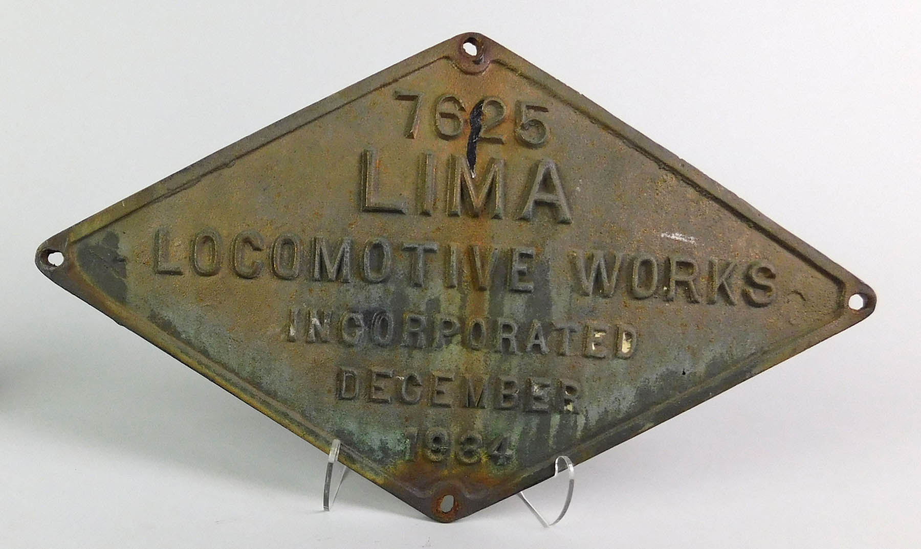 Locomotive Builder's Plate