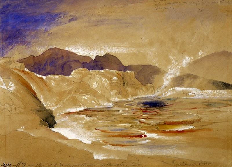 Image of Painting titled Hot Springs of Gardiner's River, Yellowstone Park