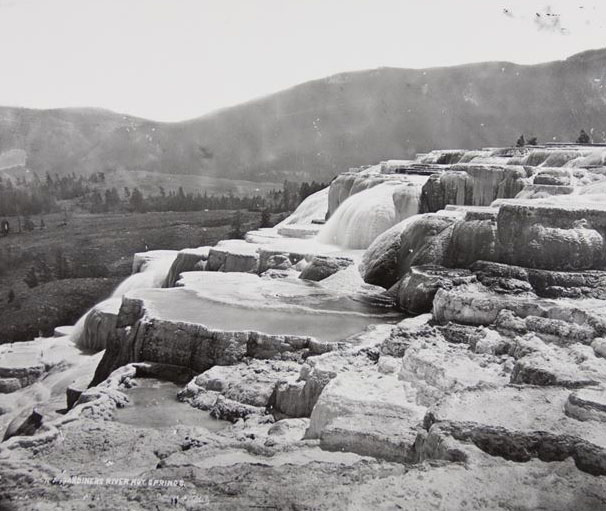 Image of Photograph titled Gardiner's River Hot Springs