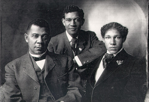 Photograph of Booker T. Washington and sons