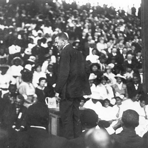 Booker T. Washington on his last southern tour in Louisiana