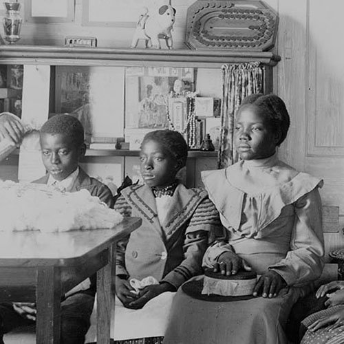 Young students in a classroom at the Tuskegee Normal and Industrial Institute