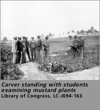 images of carver with students and other rollovers
