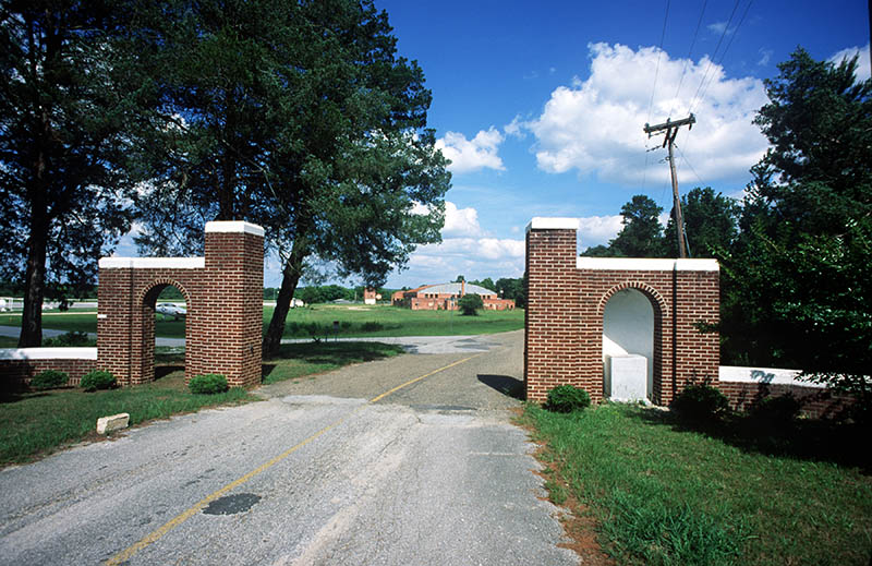 Photograph of Entrance Gates at Moton Field