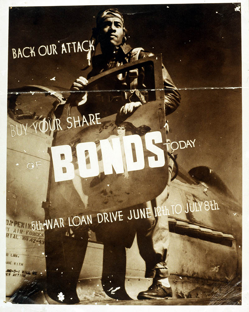 Photograph of War bond poster