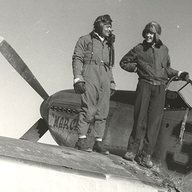 Toni Frissell with Major George S. 