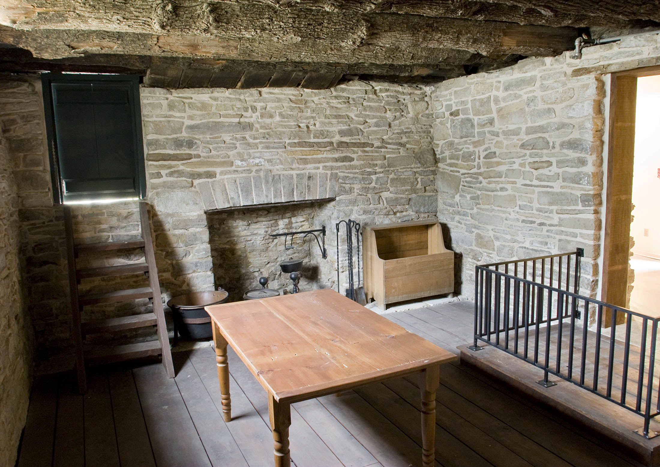 Winter kitchen, interior