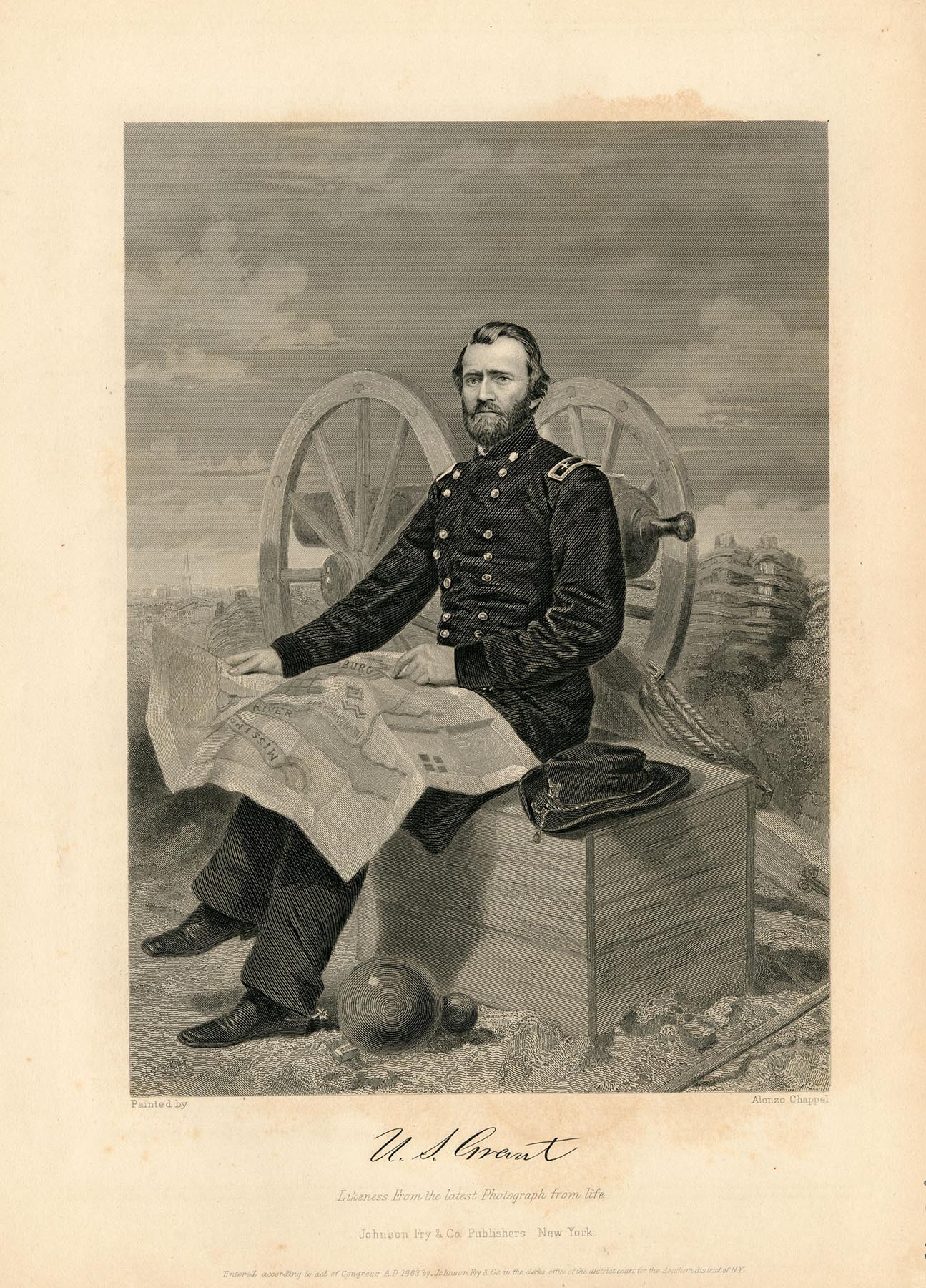 U.S. Grant, likeness from the latest photograph from life 
Johnson Fry & Co. Publishers, New York