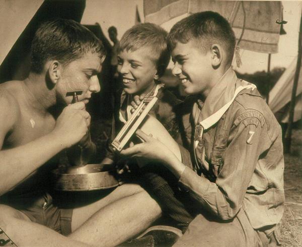 Photograph of Three Boy Scouts