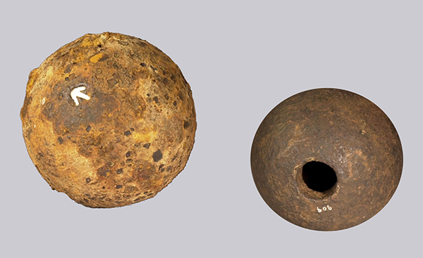 Image of Artillery Shell and Cannon Ball