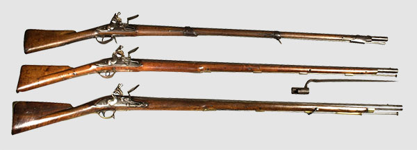 revolutionary war rifle with bayonet