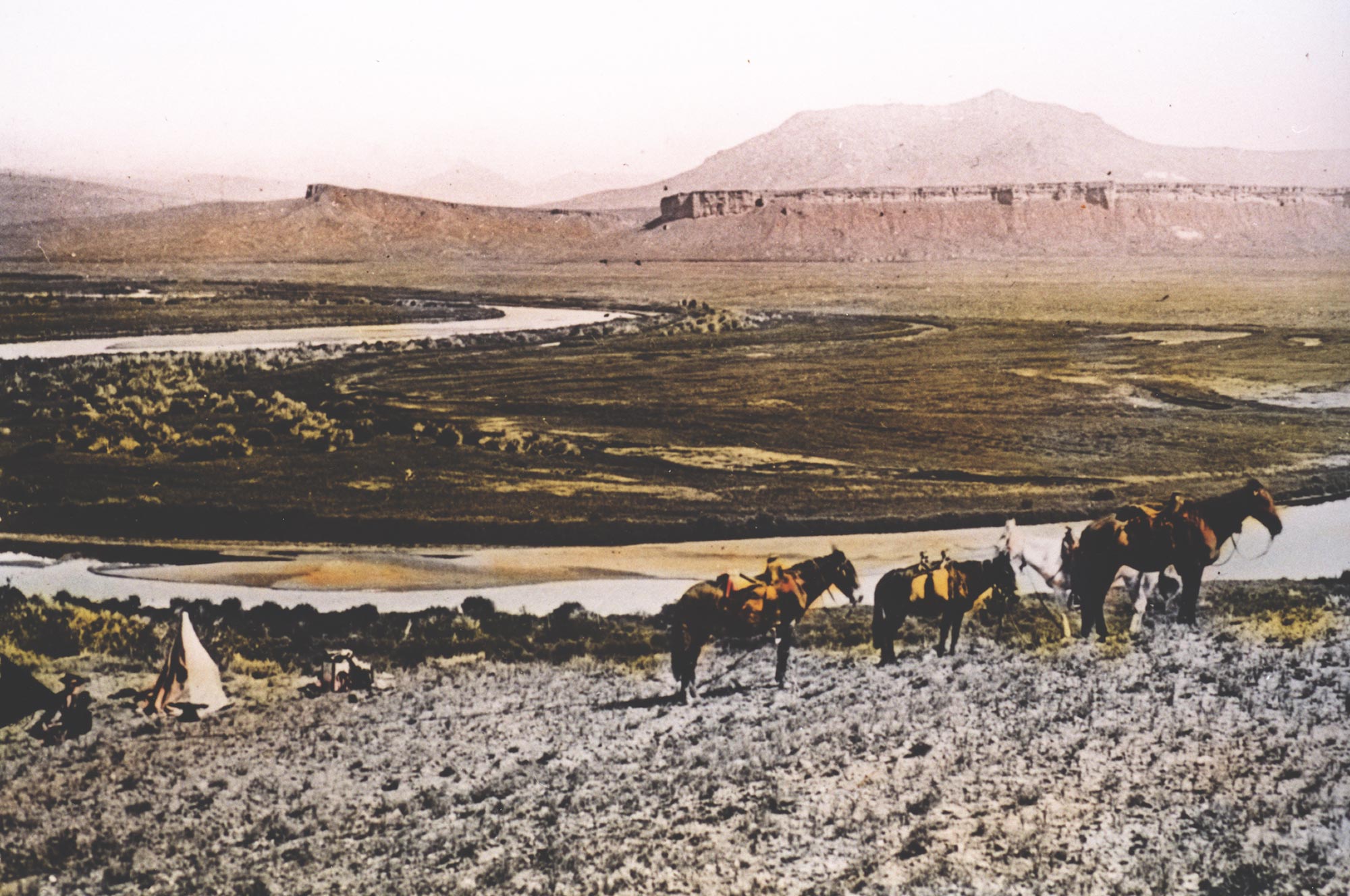 Camp Scene Near Blue River