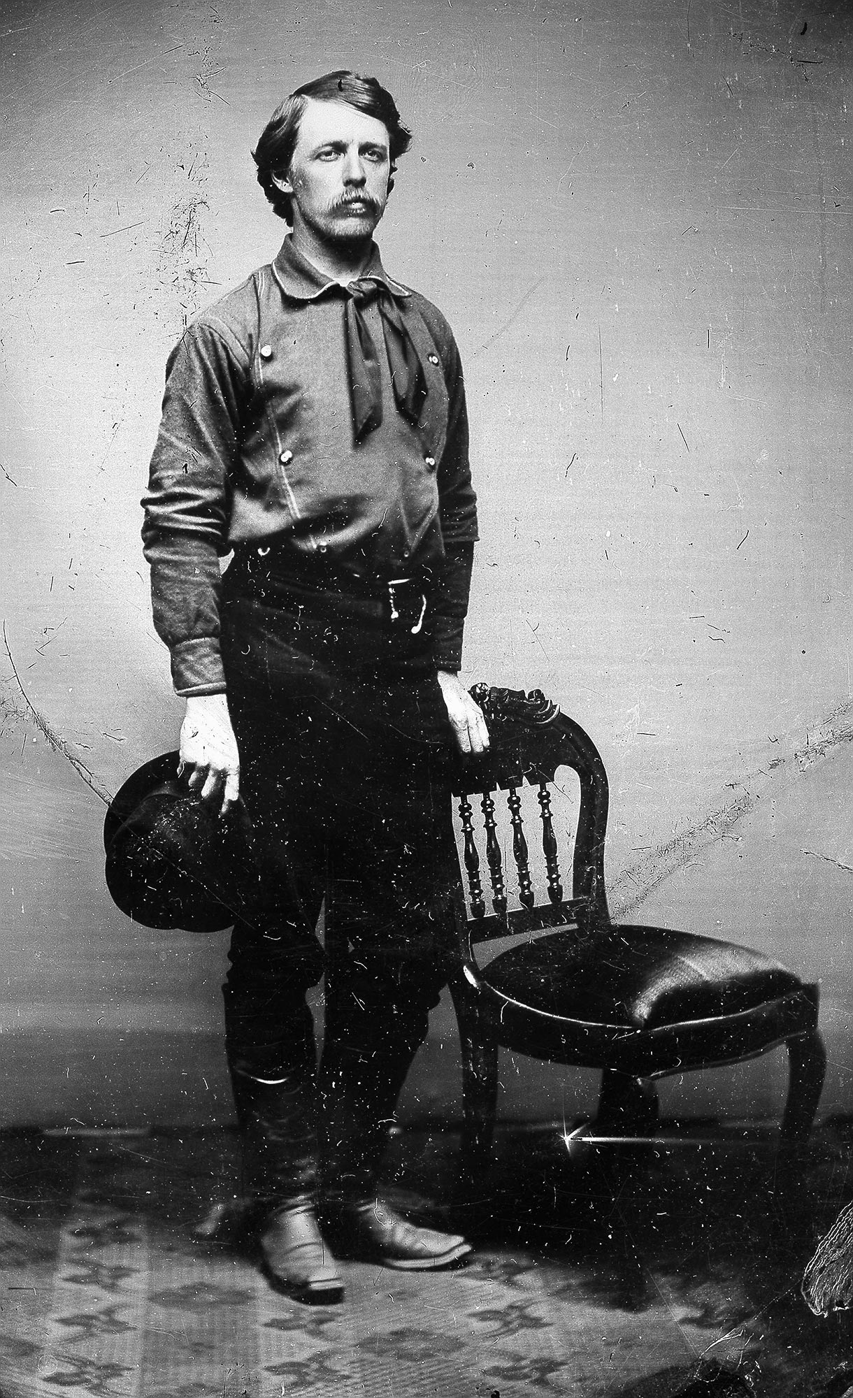 William Henry Jackson dressed for Survey, 1874