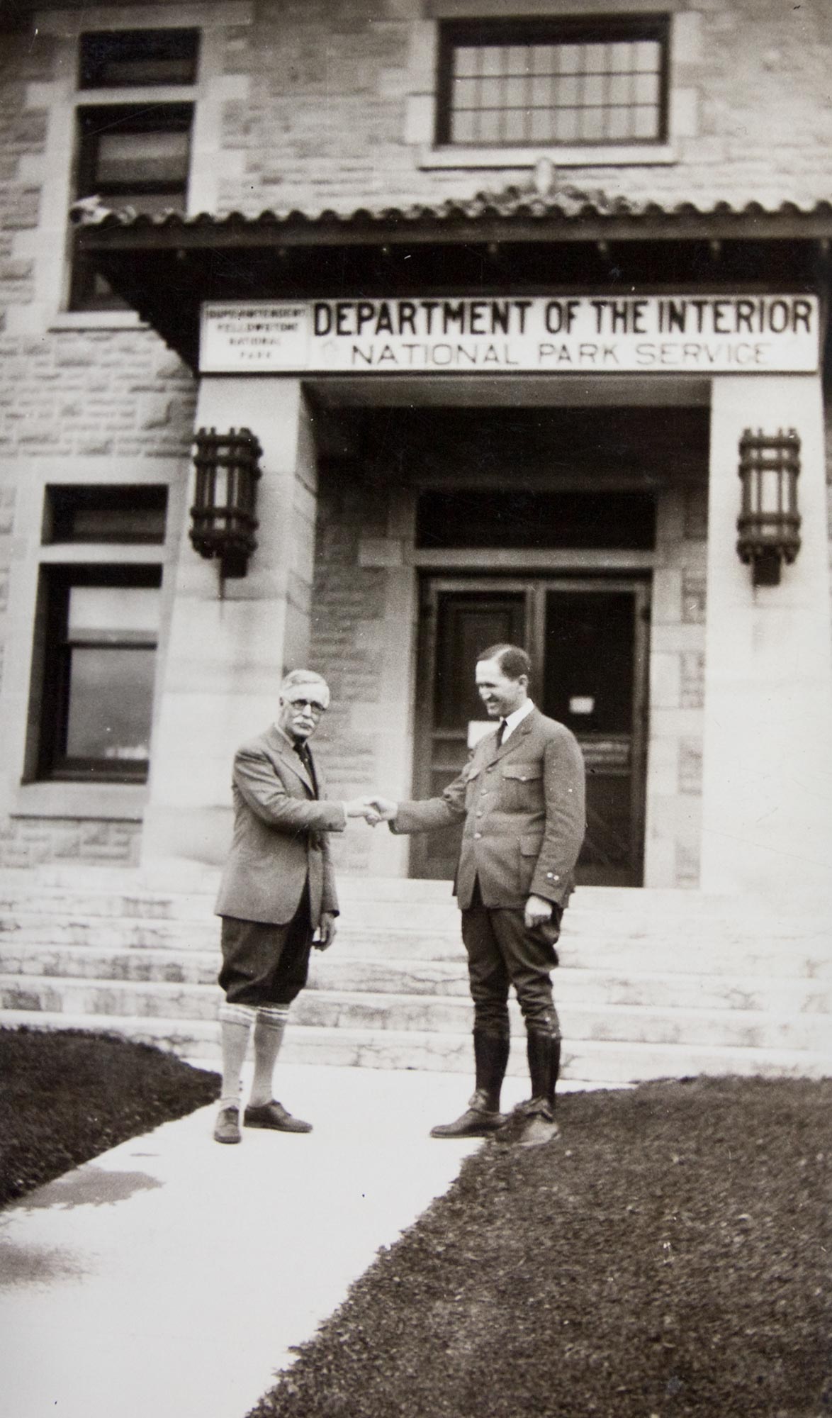 William Henry Jackson and Horace M. Albright at Yellowstone