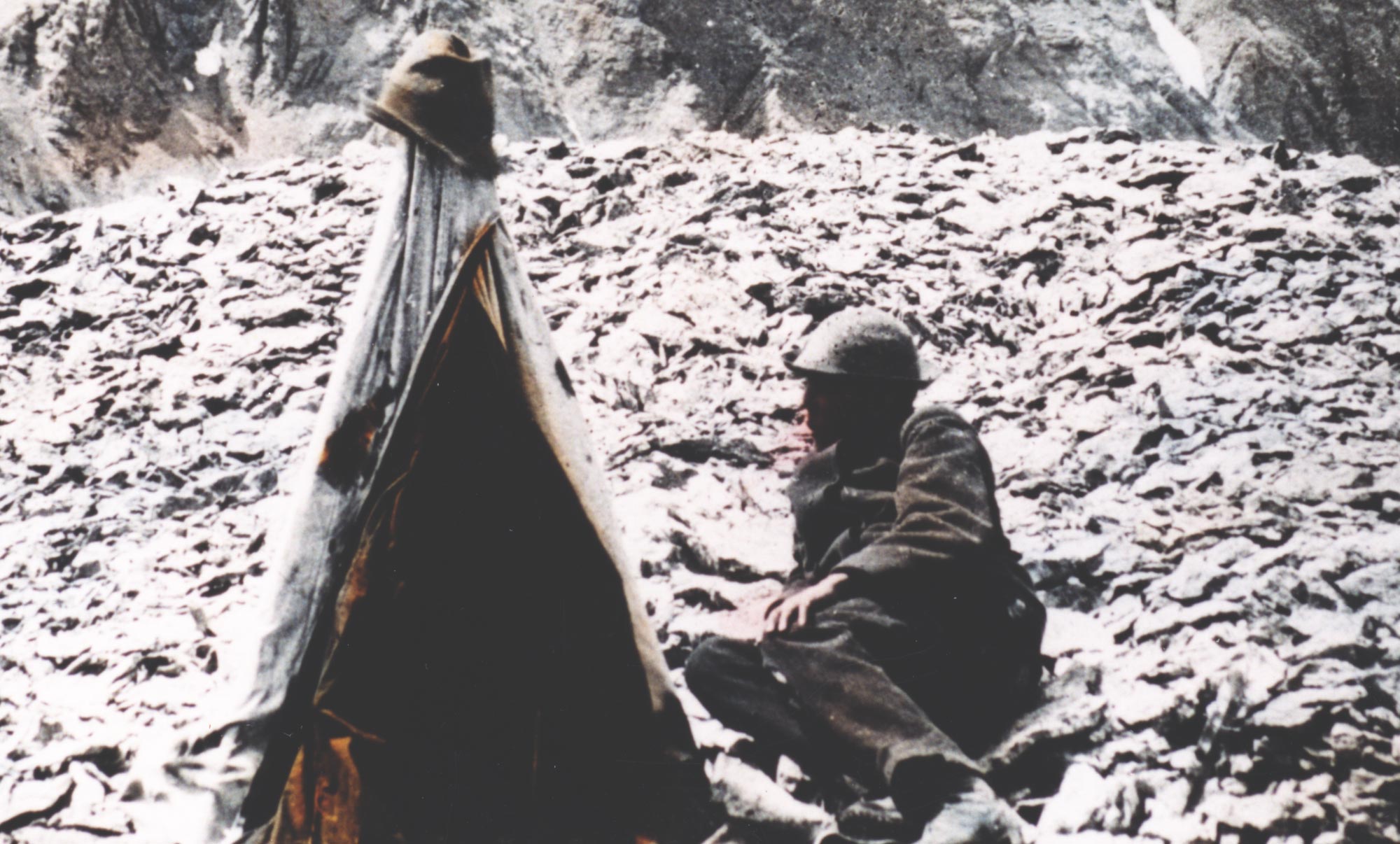 Photographer on the summit of Sultan Mountain