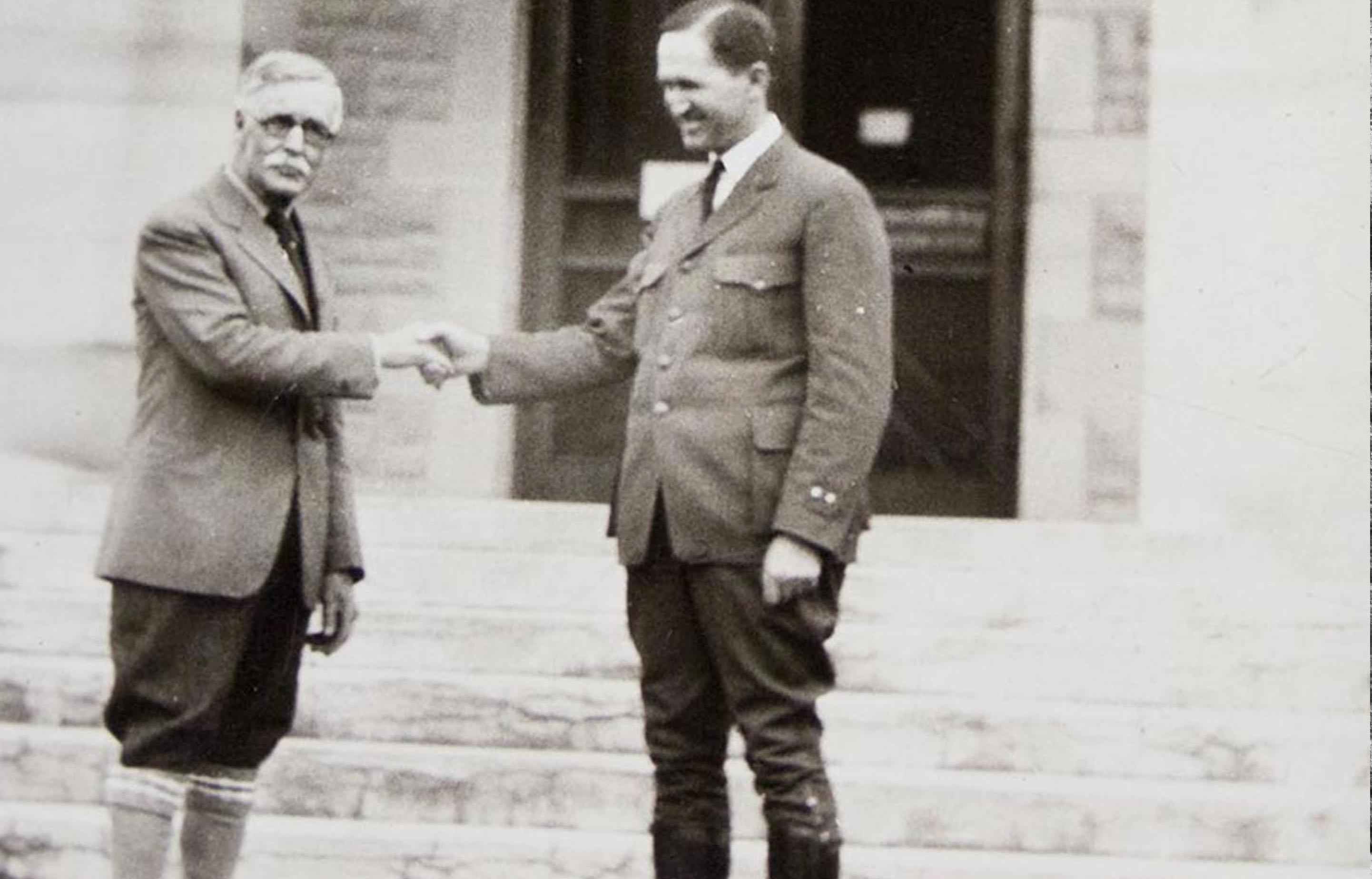 William Henry Jackson and Horace M. Albright at Yellowstone