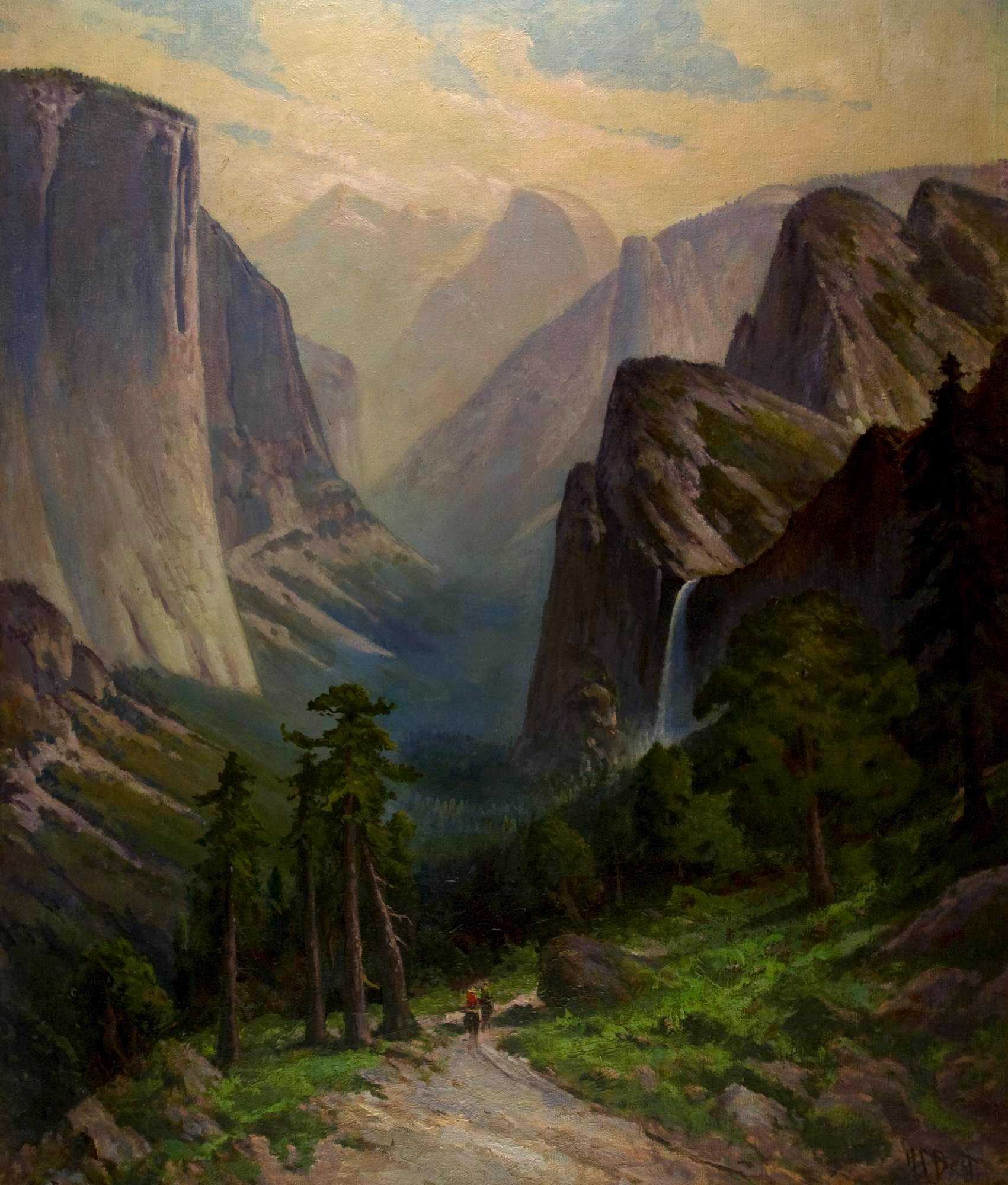 Painting General View of Yosemite Valley - From Inspiration Point