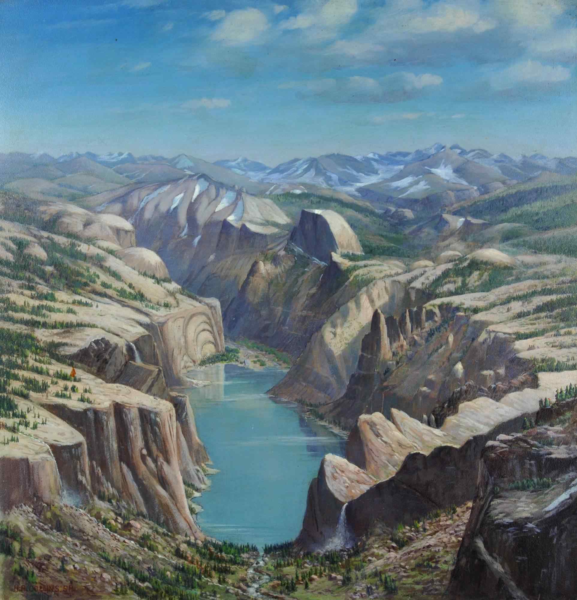 Painting (Formation of Yosemite Valley) Stage 6
