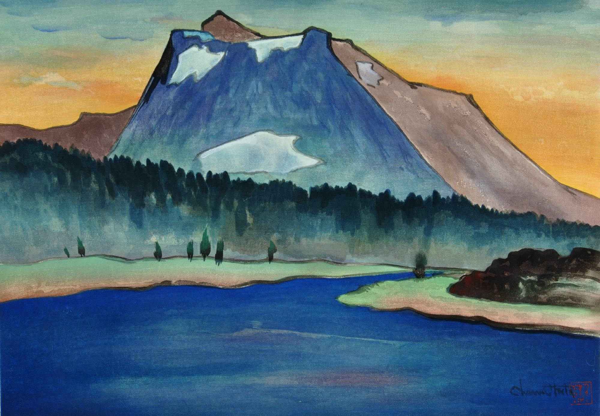 Sundown at Tioga, Tioga Peak 1930