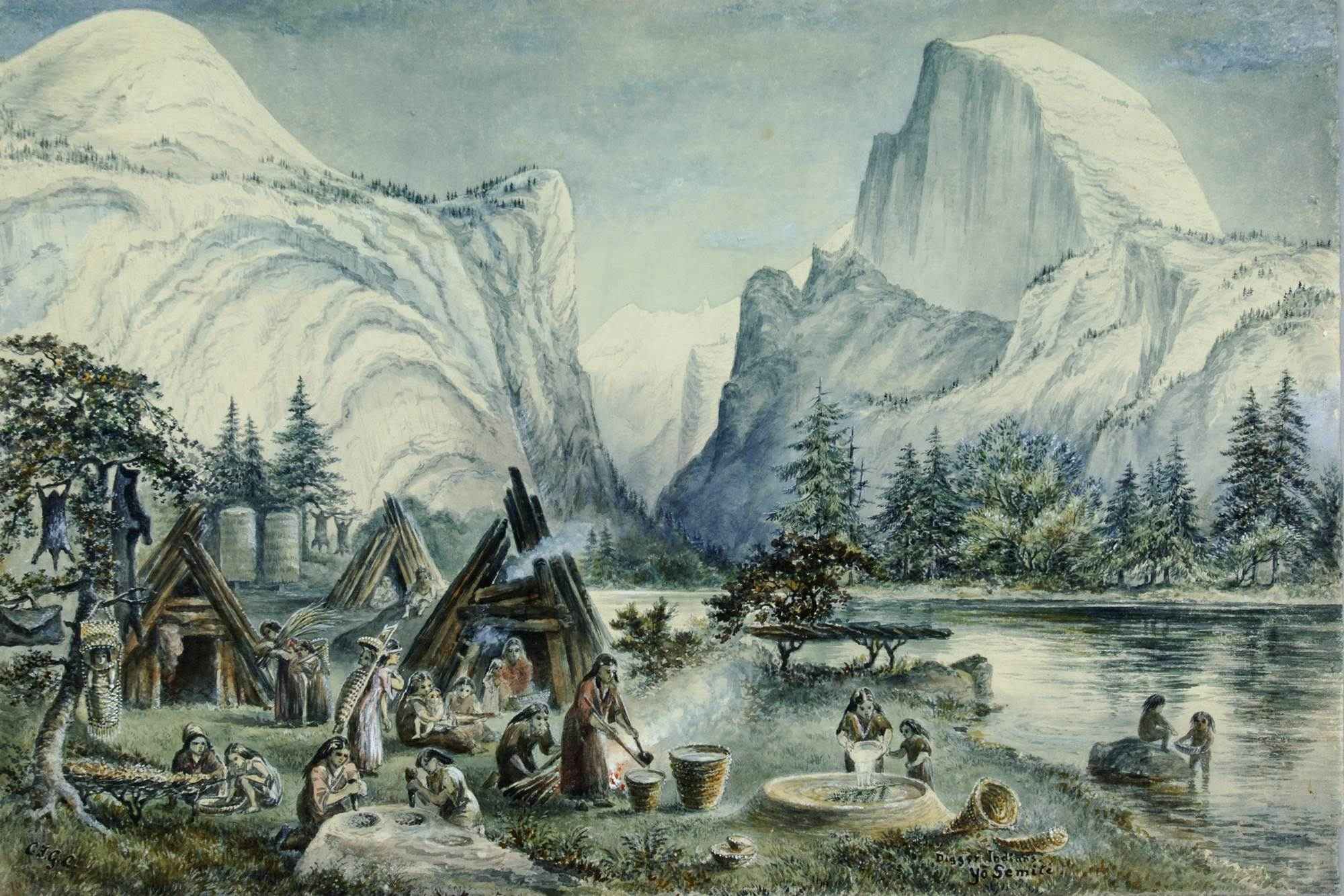 Painting Digger Indians, Yo Semite